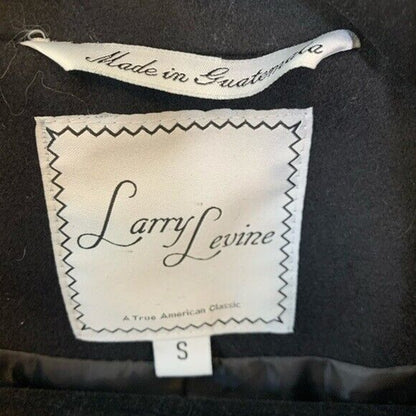 Larry Levin Women's Wool Blend Coat Size Small Black NWT Jacket Button Up