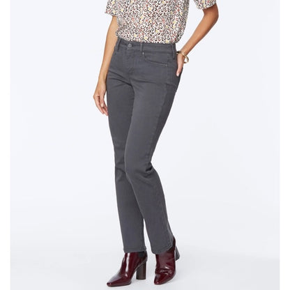 NYDJ Women's Jeans Marilyn Straight Size 4 Vintage Pewter Gray NWT Pants