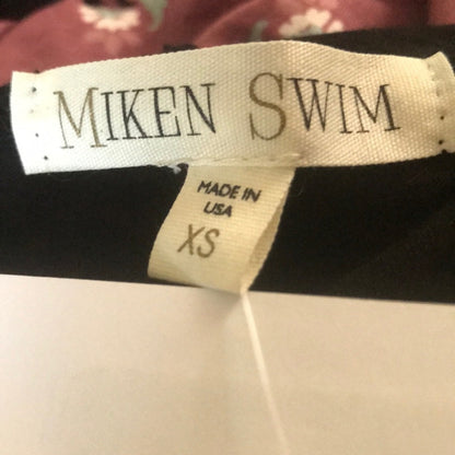 Miken Swim NEW Black Hooded Swim Cover Up Size XSmall