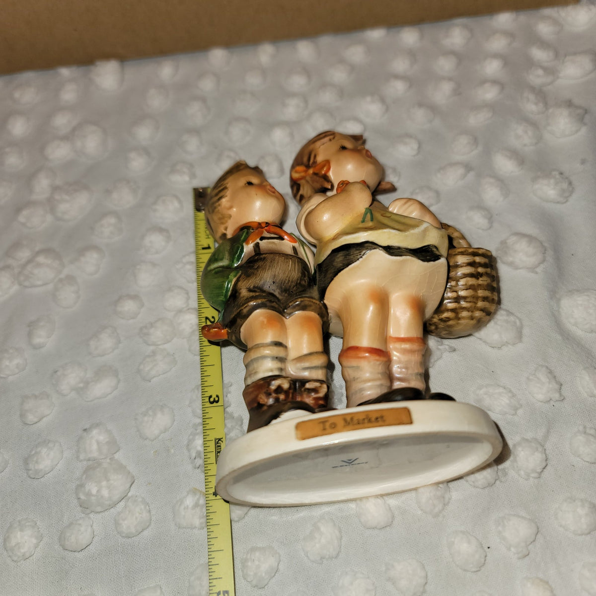 RARE MI HUMMEL #49/0 W. Germany "TO MARKET" FIGURINE TMK3 1960-72 Wine in Basket