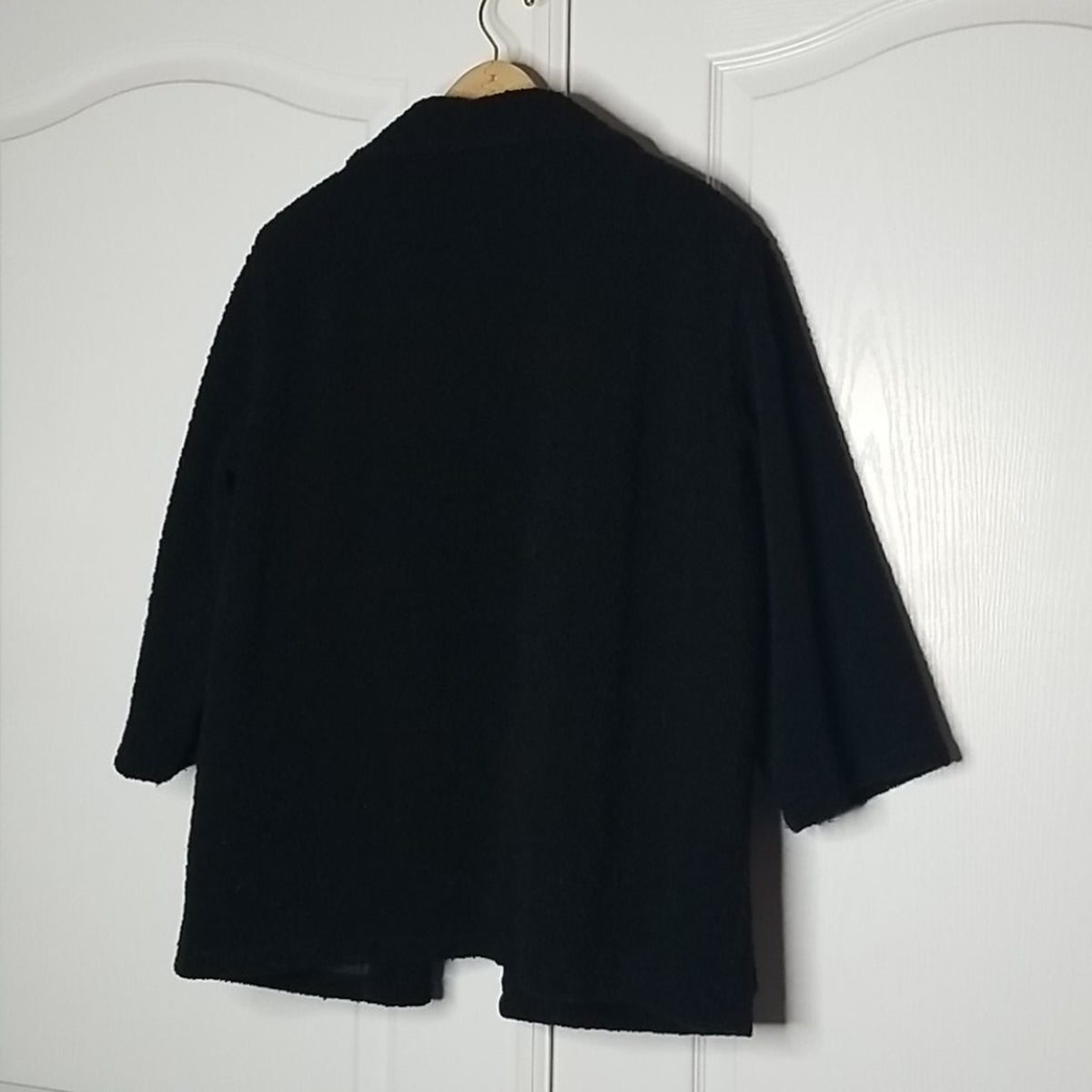 STUDIO BY IRIE vintage open front jacket 1960s BOUCLE swing coat MEDIUM