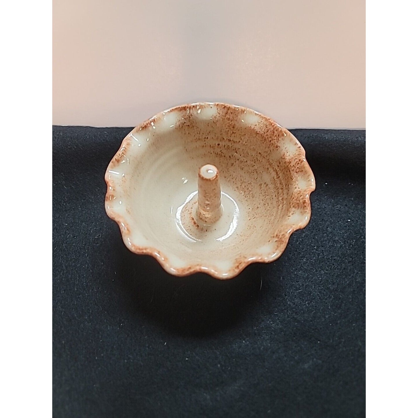 Cagle Road Pottery Seagrove NC Studio Art Pottery 6" Fluted Rim Apple Baker