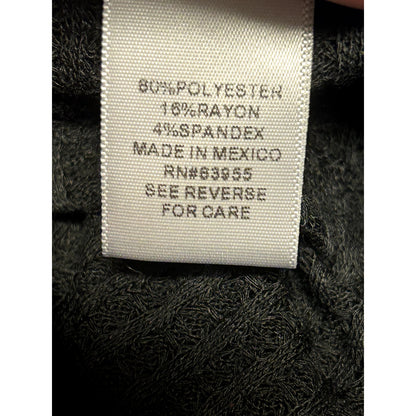 Curvy Sense NWT Plus Size Ramsey Black Waffle Button Tie Front Size 3X
