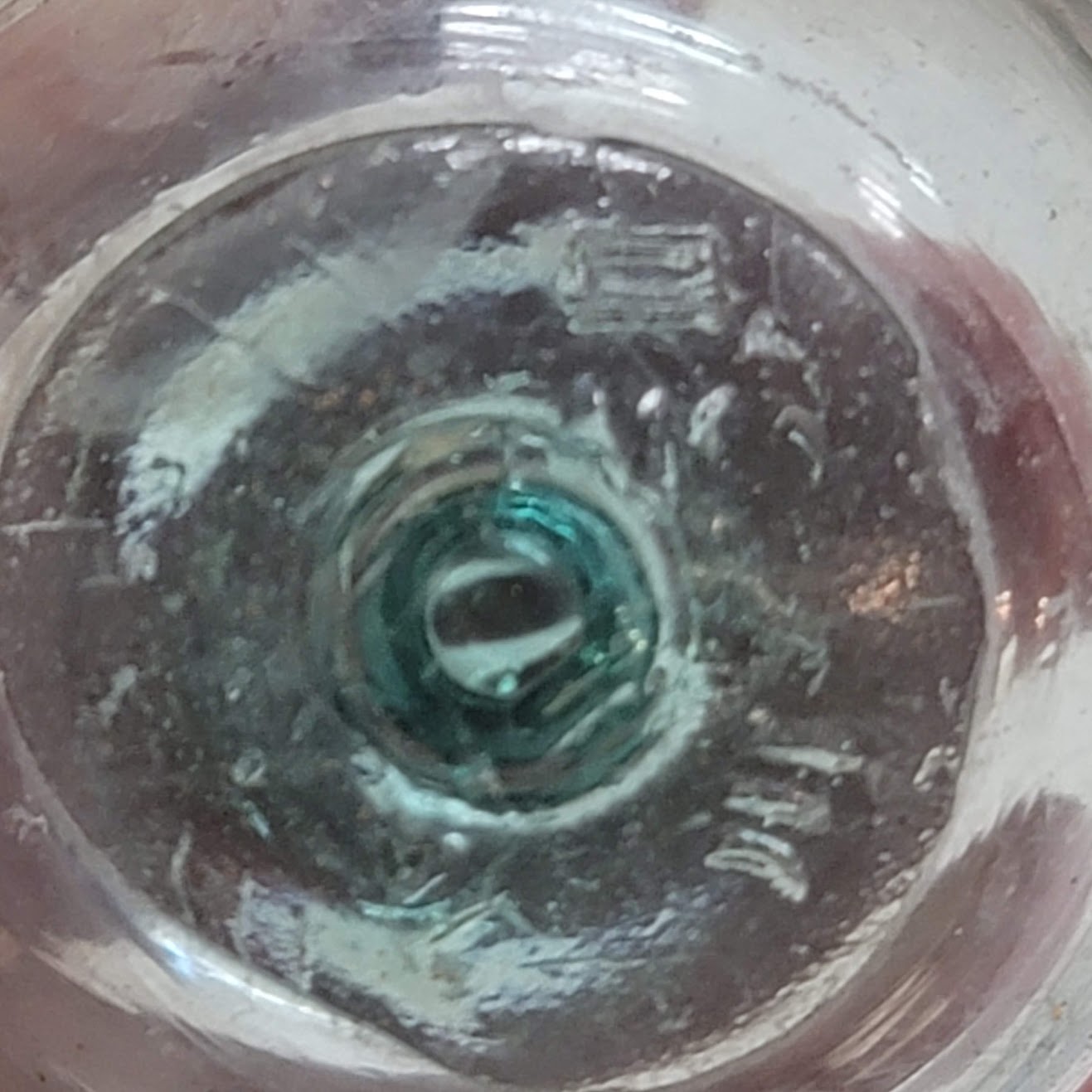 Japanese Handblown Glass ORB Small fishing float Ball Blue Green