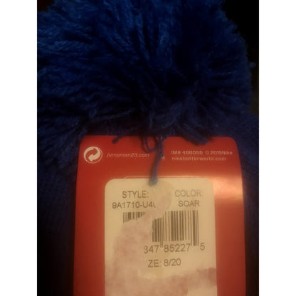 Nike Air Jordan Jumpman NWT Soar Blur Blue Beanie Pom Pom Youth