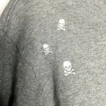 SoulCycle Cropped Lace Up Sweatshirt Pullover Embroidery Extra Small Grey Cozy