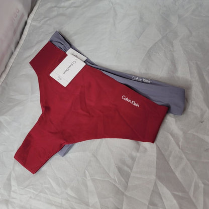 NWT Calvin Klein Invisibles Sissy Thong Panty Pack of 2 Size XSmall