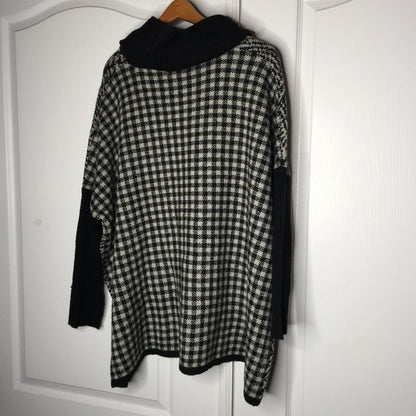 Joseph A Cowl Neck Knit Sweater Long Drop Shoulder