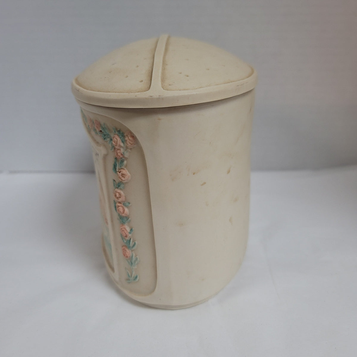 Beach scene side table lamp night light shade MISSING lighted cord