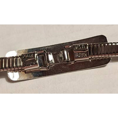Vintage Stretchy Silver Tone Metal Belt 34" Max Stretch Women's Accessory Sm/Med