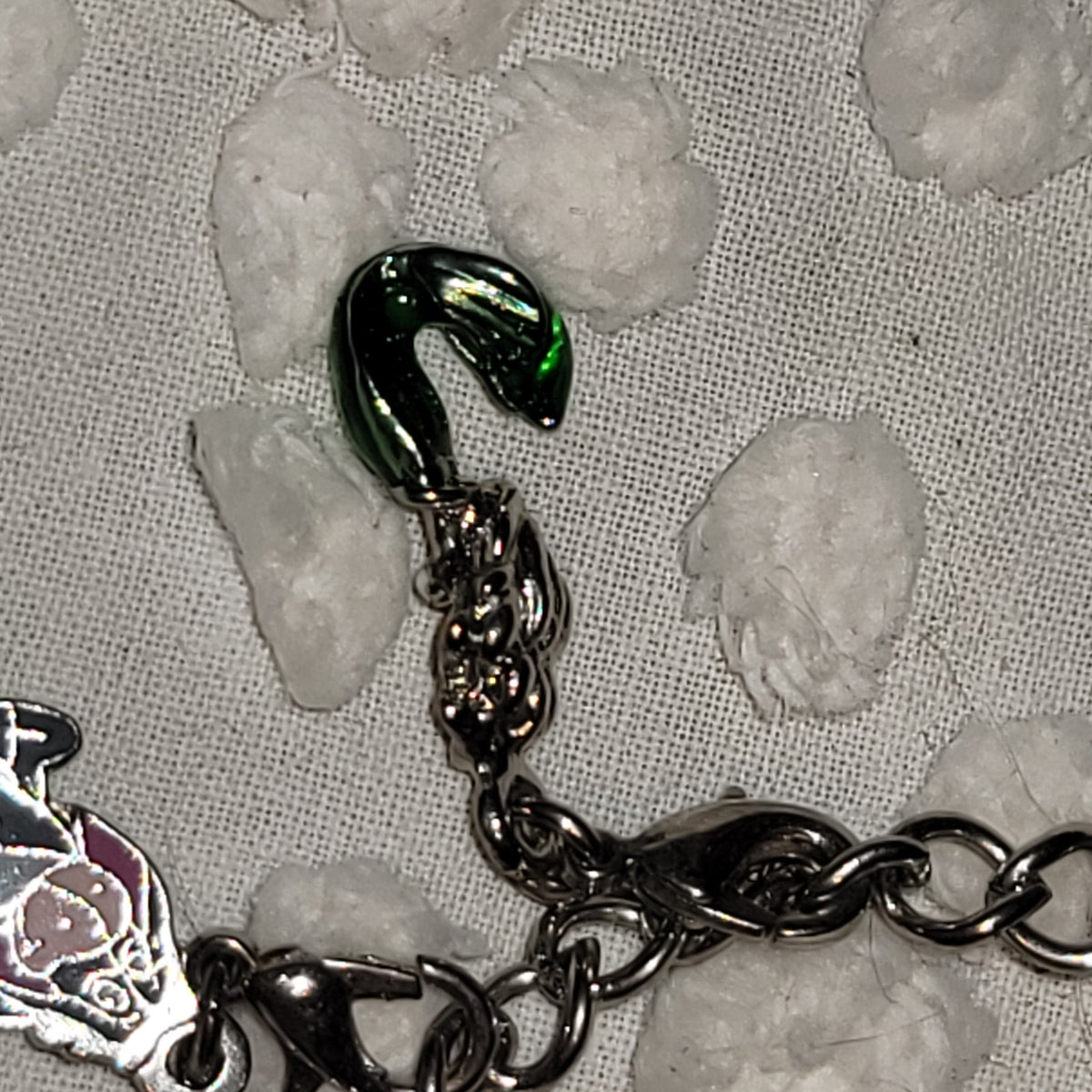 Disney 4pc charm bracelet Necklace Mermaid Eeyore BFF Mickey 18" silver colors