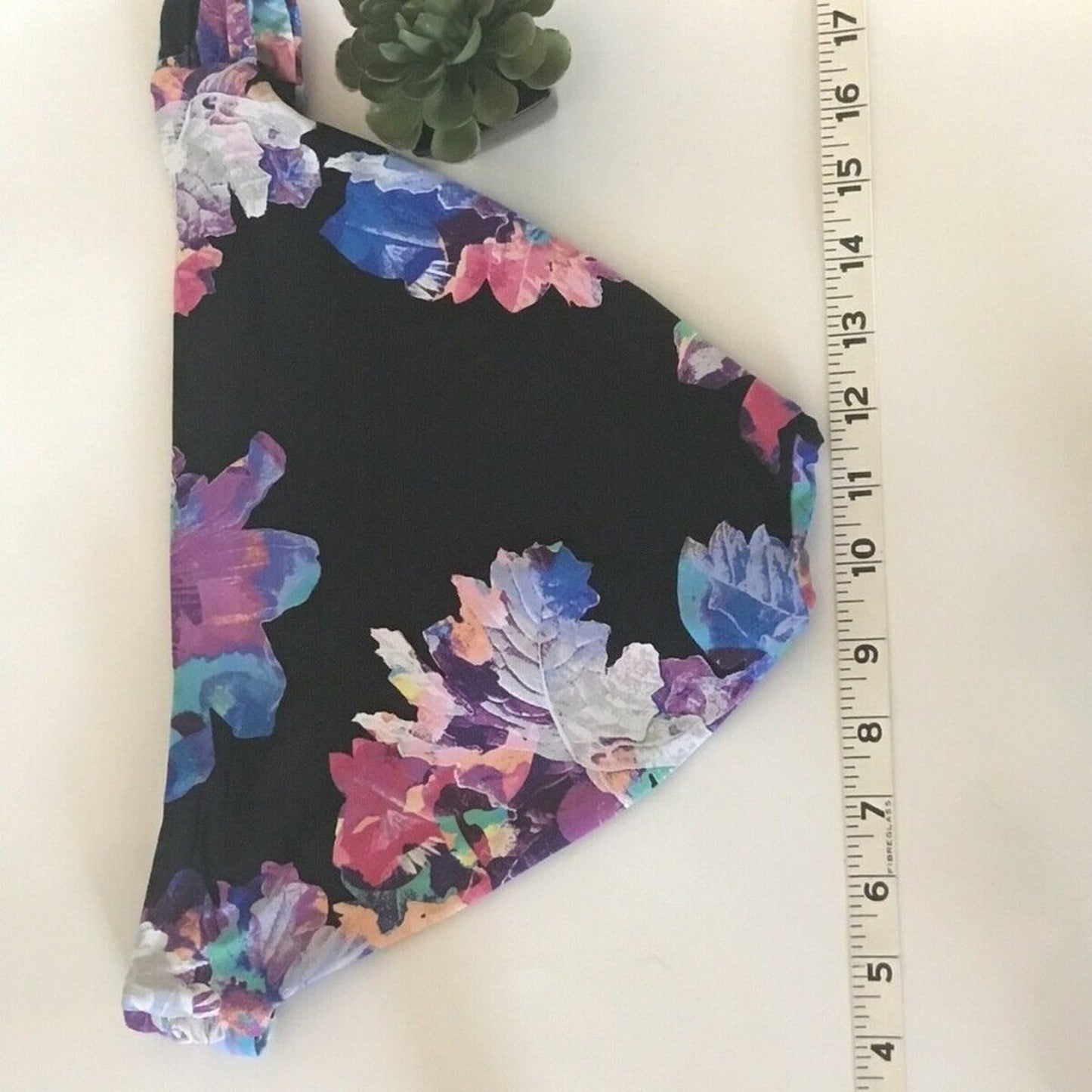 Bar III Bikini Bottoms Tabbed Sides Tech Floral Size Medium