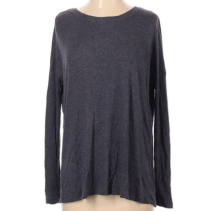 H by Bordeaux Split Back Pullover Rib Knit Sweater Top XS/Extra Small Gray NWT