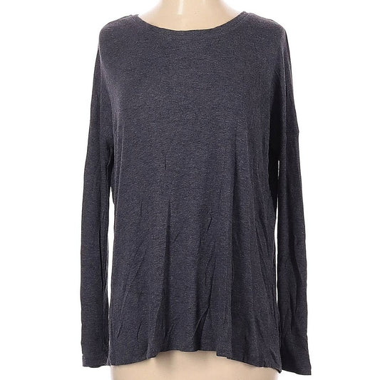 H by Bordeaux Split Back Pullover Rib Knit Sweater Top XS/Extra Small Gray NWT