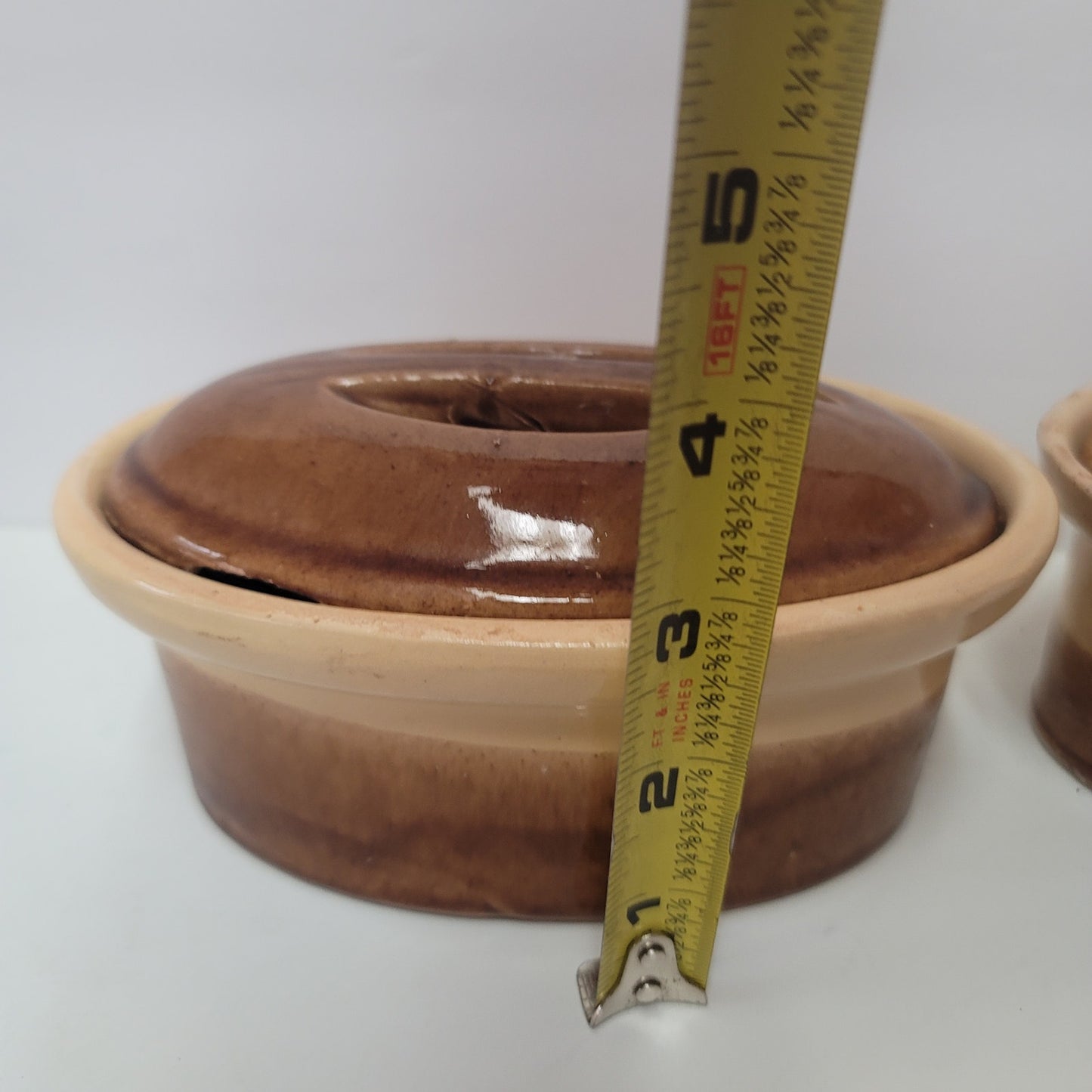 La Bourguignonne 6" Terrine Dutch Oven Stoneware Made in France - Set of 2