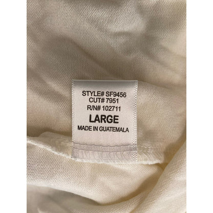 Gibson Look Casual Soft Ruffle Neck Brushed Sweater Sz Large in Ivory NWT