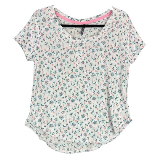 Jaclyn Intimates Soft Short Sleeve Lounge/Pajama Top Sz Large Floral NWT