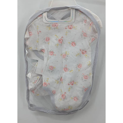Quiltex Lot 3 (1Piece Sets) 5 Pcs each set Green White 3-6 month Girl Bib Hat