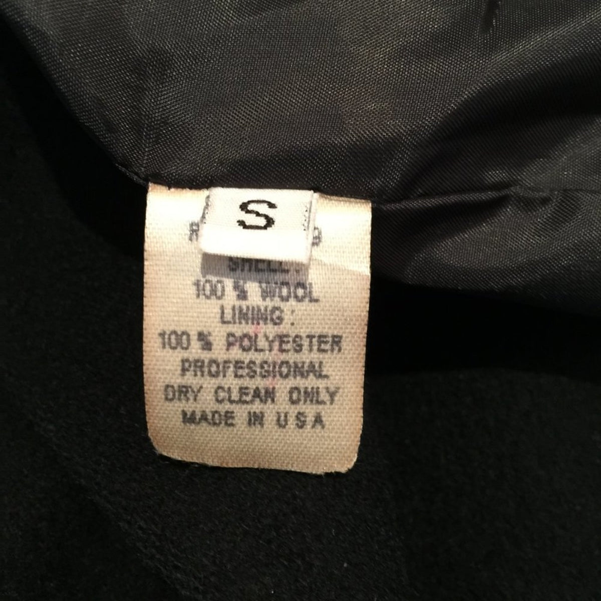 J. Percy Coat VINTAGE Wool Hooded Button Down Jacket Long Sleeve Black Small