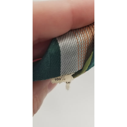 Santavelli Wembley Mens wide Vintage Neck Tie Green Brown Ombre Squares 54"