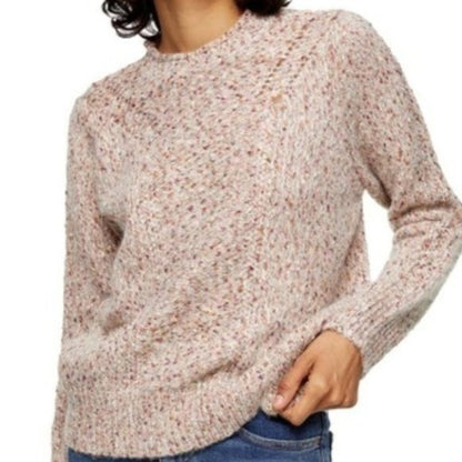 Topshop NWT Speckled Pointelle Sweater Size US 14