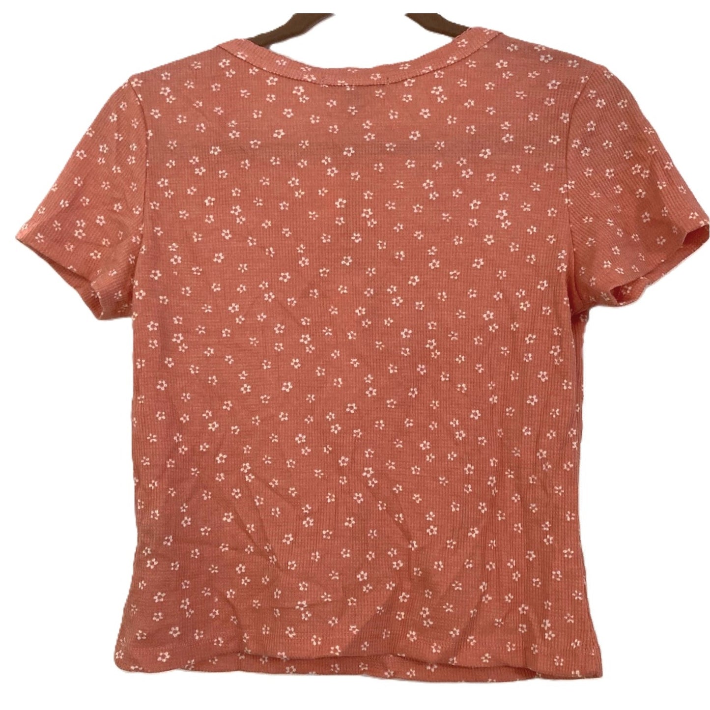 Good Luck Gem Lightweight Waffle Pullover Top Size XL / Extra Large in Peach NWT