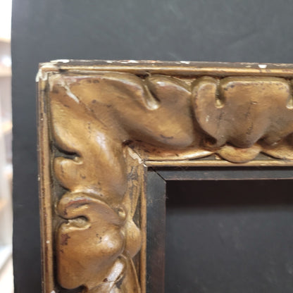 Antique wood frame gold Picture Frame 22" x 18 Oak Leaf Motif