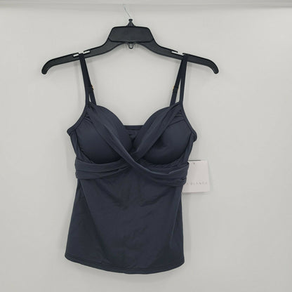 La Blanca Island Goddess Underwire Spaghetti Strap Tankini Top Sleeveless Black