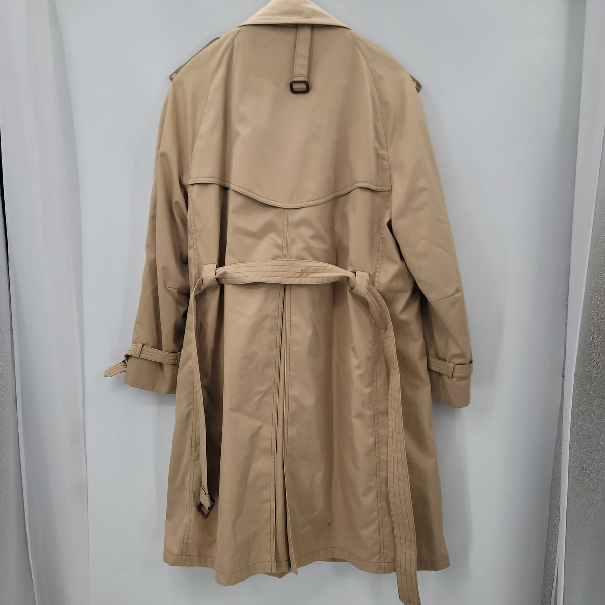 Poland vintage trench coat jacket multi pockets size 42 Belted Removeable Lining