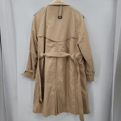 Poland vintage trench coat jacket multi pockets size 42 Belted Removeable Lining