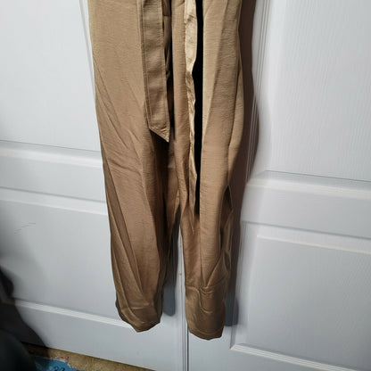INC International Concepts Petite Button-Front Jumpsuit Long Sleeve Tan Size 20W