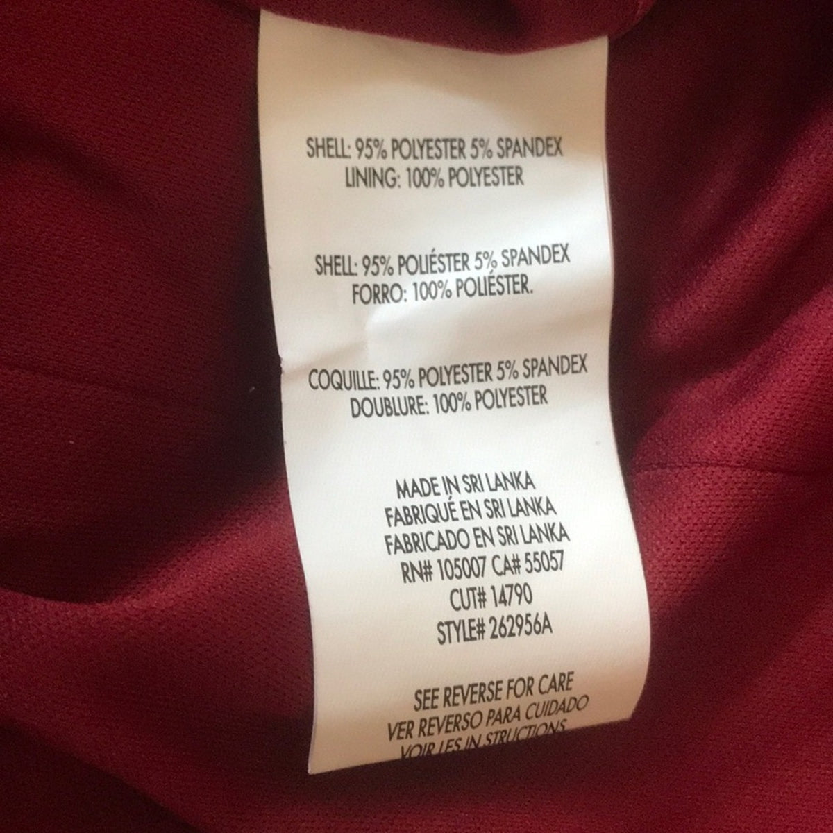 Marina Womens XS Casual Flirty Red Faux Wrap Bodice 3/4 Sleeve Flirty Dress NEW