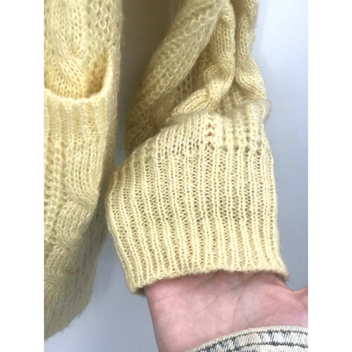 Vintage Adele Joyce Women's Front Buttons Cardigan Sweater Long Sleeves Granny