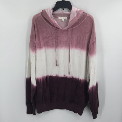 Treasure & Bond Pullover Hooded Pullover Sweatshirt Color Blocked Size Large
