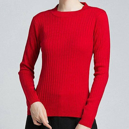 Love by Design Pullover Sweater Stretch Crew Neck XL Red long sleeve stretch NEW