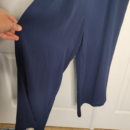 NWT Threads and States Navy Wide Leg Jumpsuit Medium