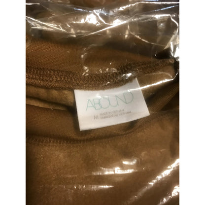 Abound NWT Mock Neck Fleece Pullover Sweatshirt in Tan Dale Medium