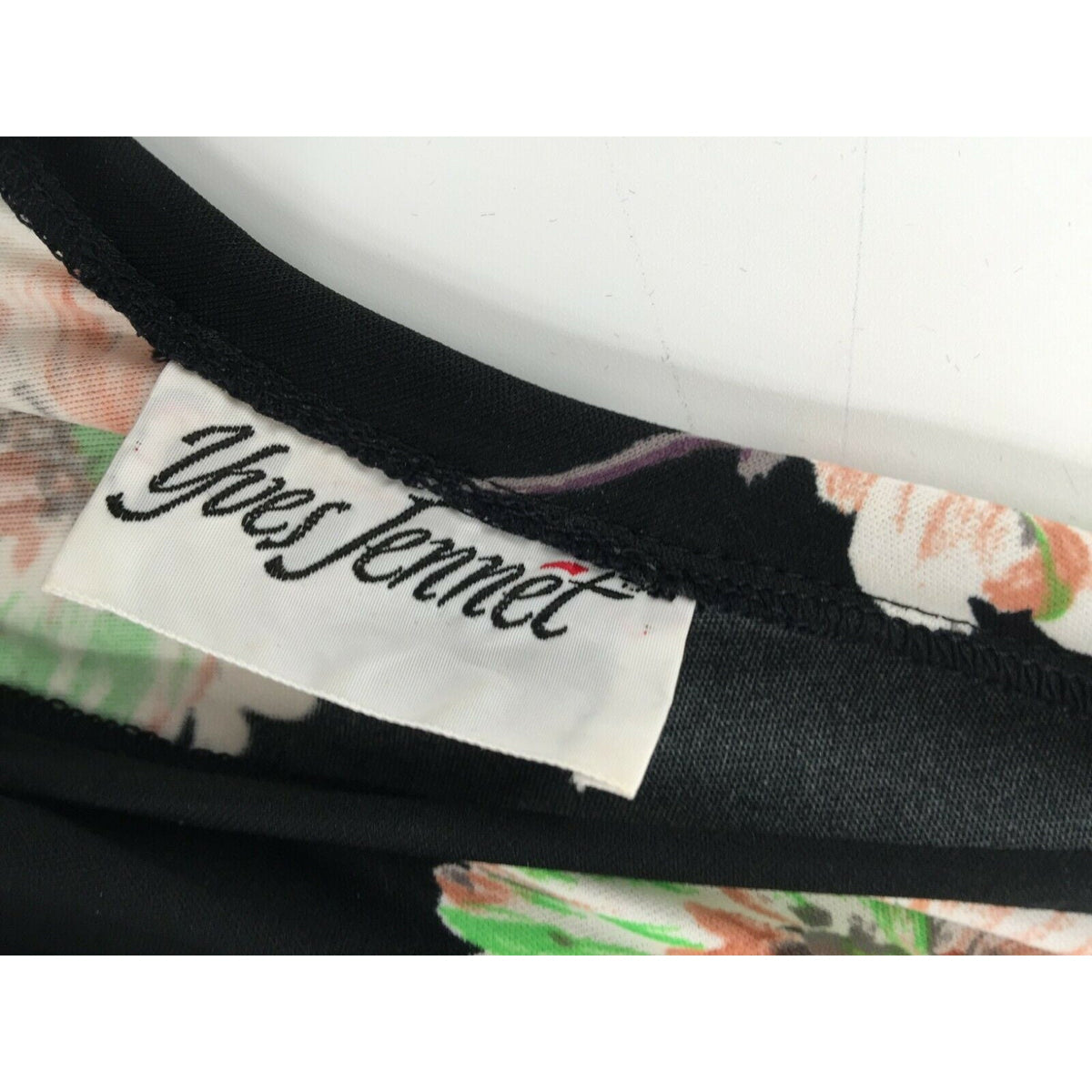 Yves Jennet Maxi & jacket Sleeveless Dress Floral Jacket Scoop Neck Black 2 pc