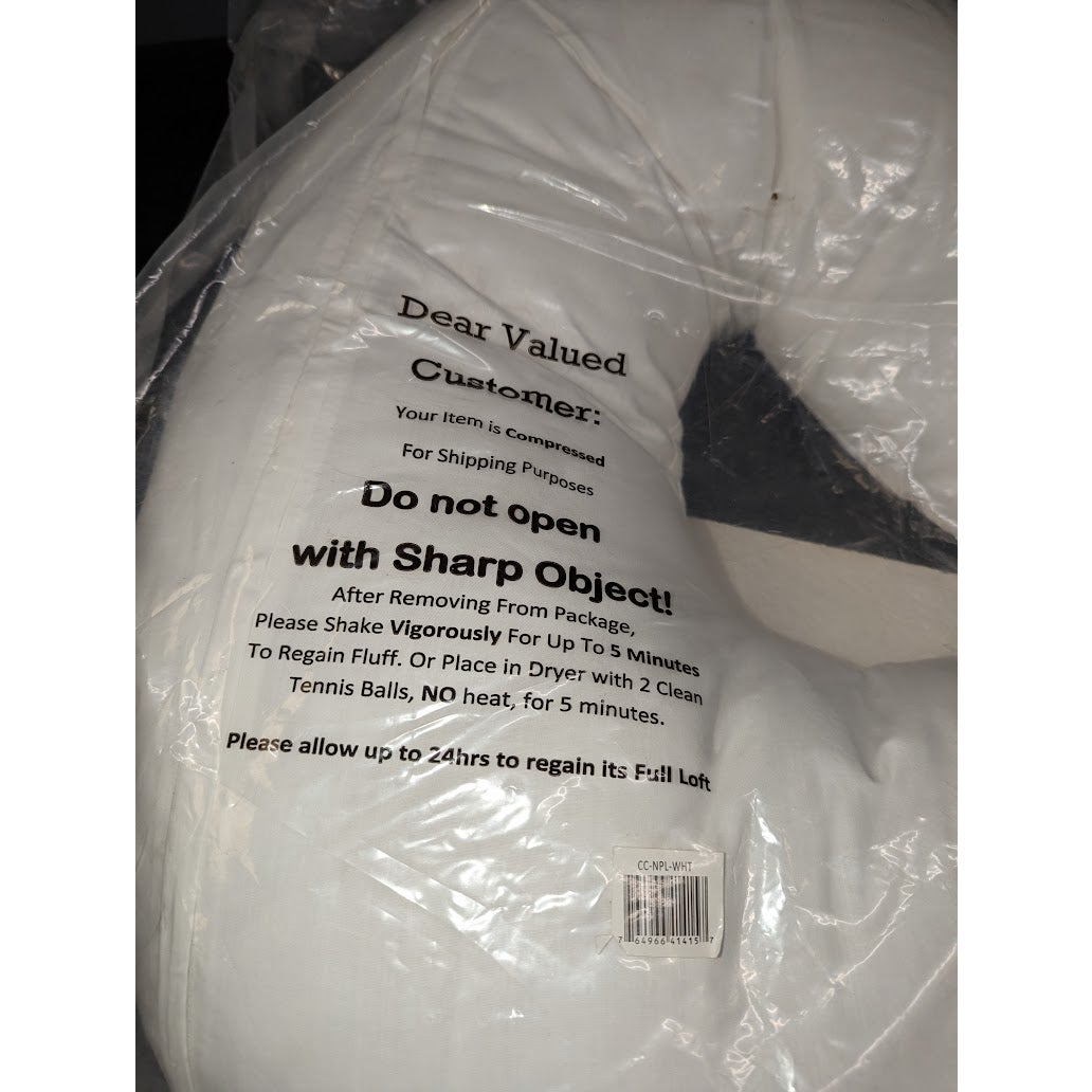 Cheer Collection Comfortable Bamboo Nursing Pillow for Mom and Baby20 x 27 White