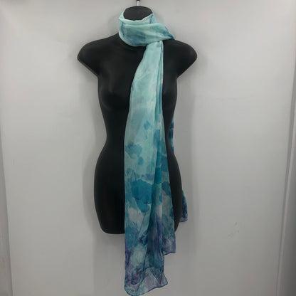 Cajon Women's P0171 Oversize Wrap Scarf Floral Polyester Turquoise One Size NWT