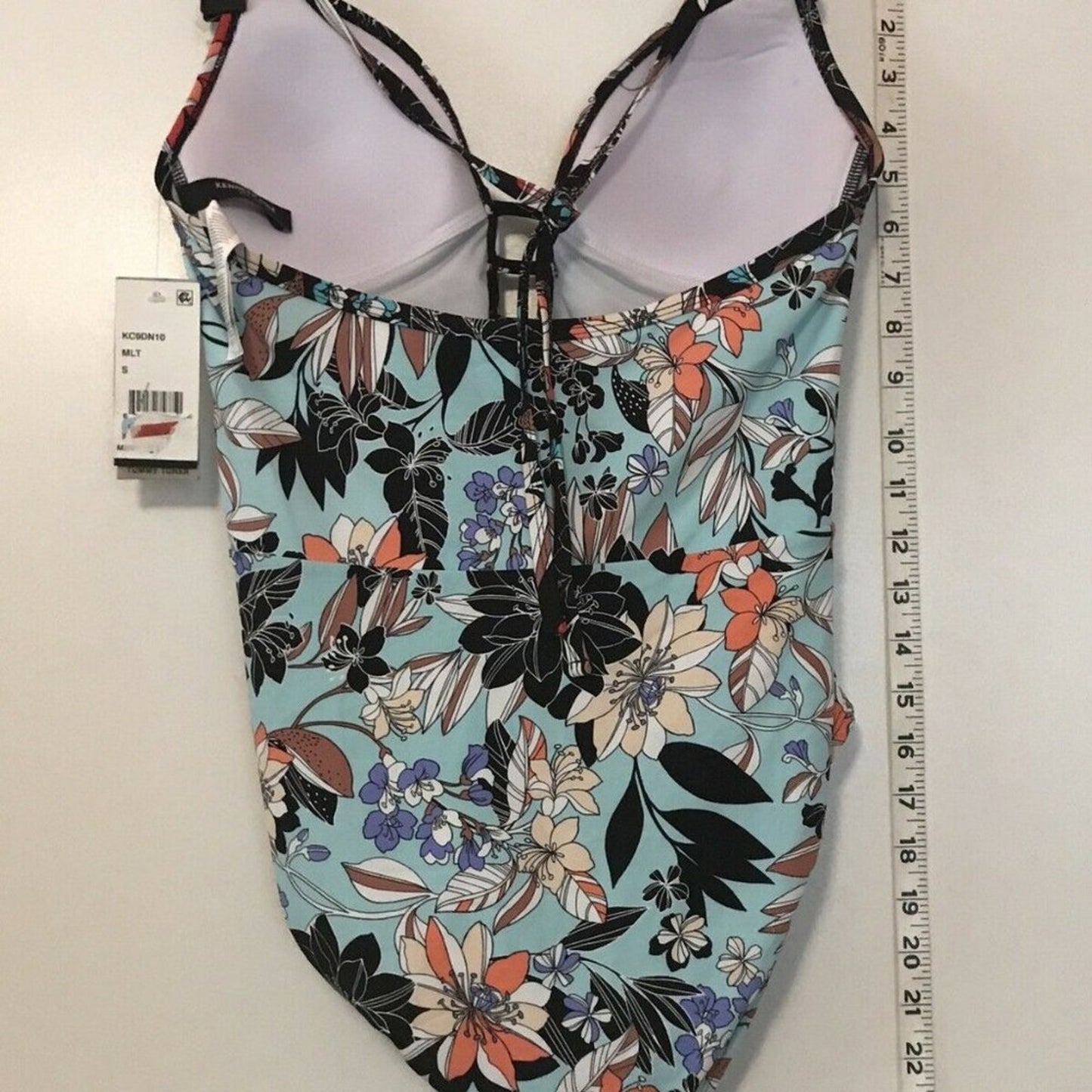 Kenneth Cole New York V-Neck Latter Front Swimwear Size Small