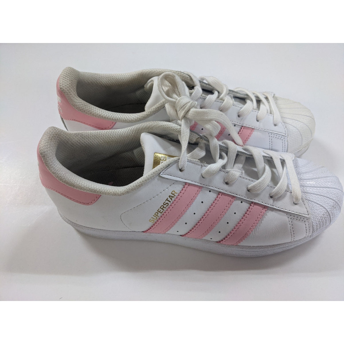 Adidas Originals Pink and white sneakers size US 6.5 trainers PreOwned Kicks
