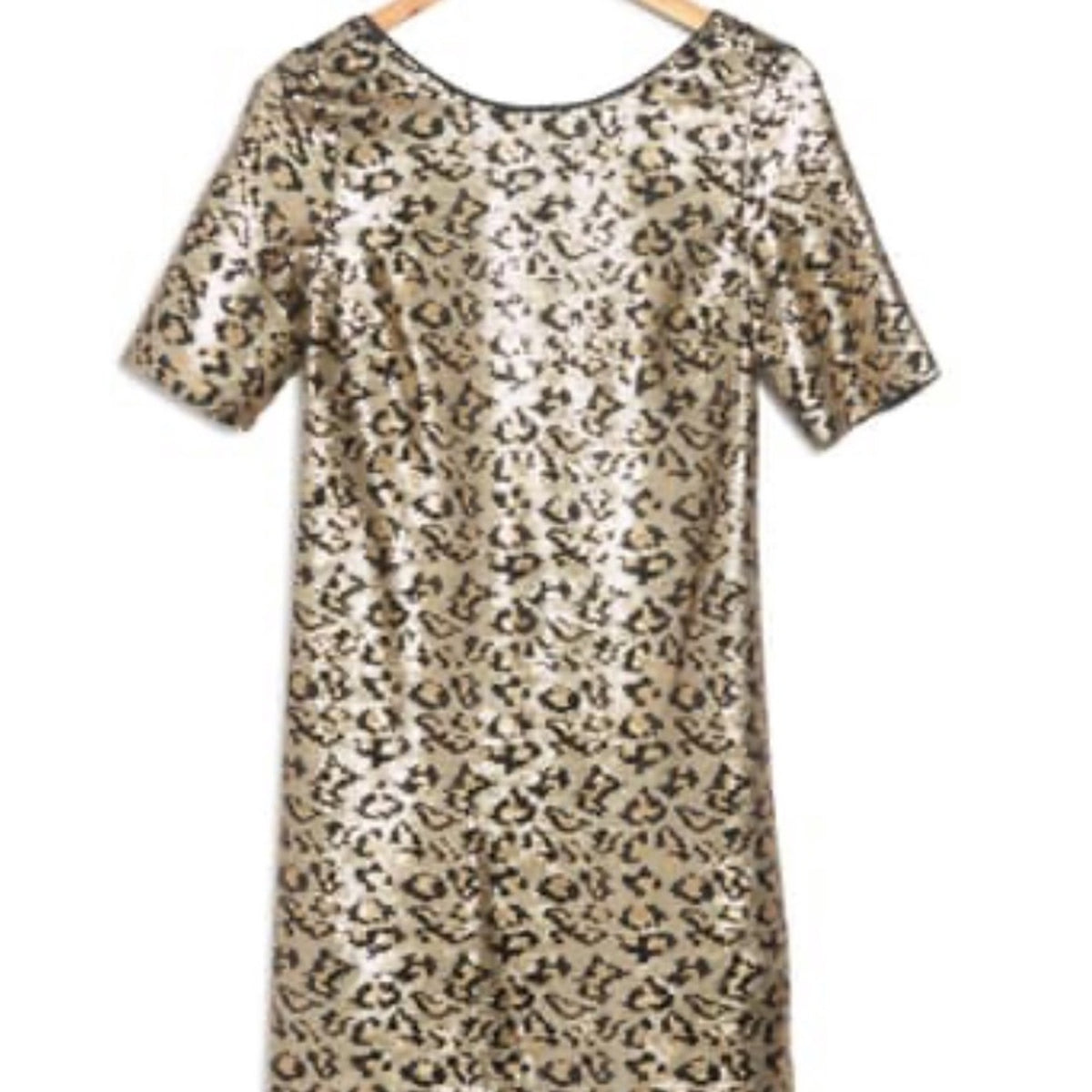 Betsy Johnson NEW Leopard Sequin Mini Dress size 2