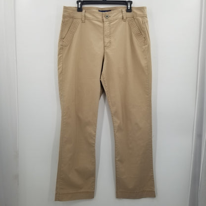 Bandolino blu Tan Pants Size 16 Womens career casual pockets Khaki Plus