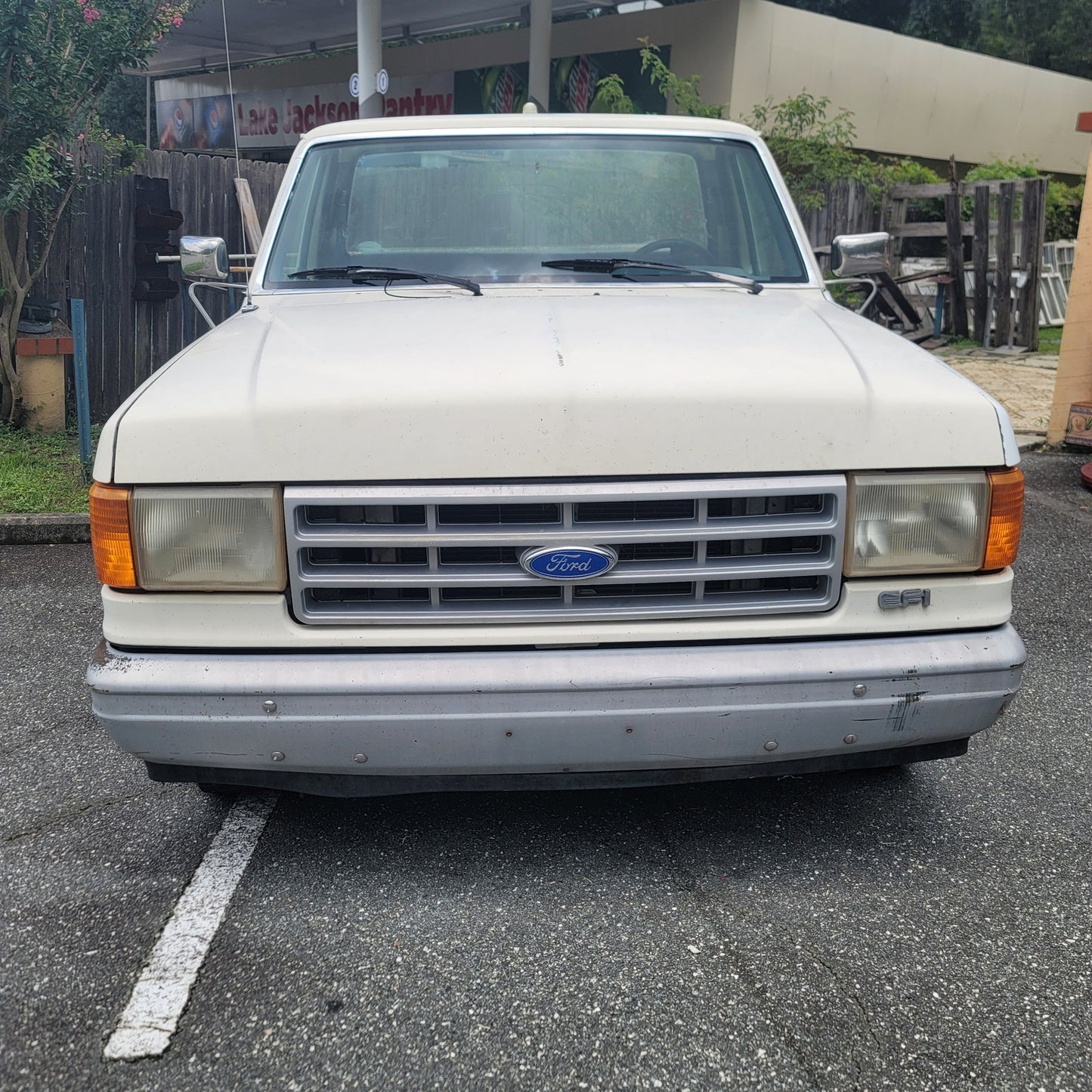 Work truck 1991 Ford F150 ONE OWNER manual transmission White truck Pickup