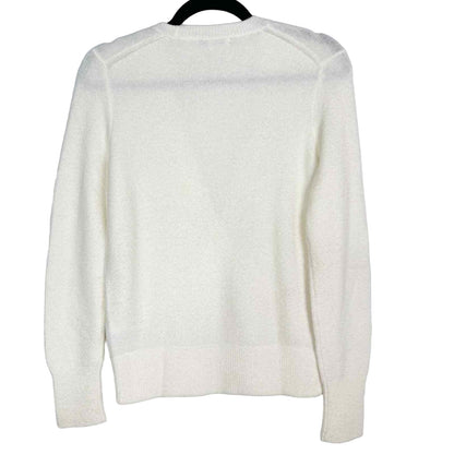 Madewell Sweater Medium Antique Cream NEW Wool & Alpaca Blend Surplice V-Neck