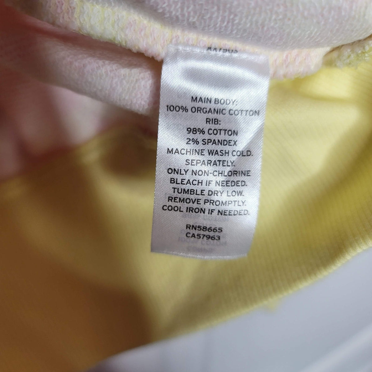 BP. Pullover Sweatshirt Long Sleeve Round Neck Yellow Spacey Size Extra Small
