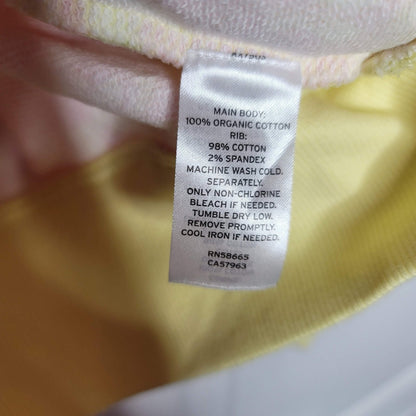 BP. Pullover Sweatshirt Long Sleeve Round Neck Yellow Spacey Size Extra Small