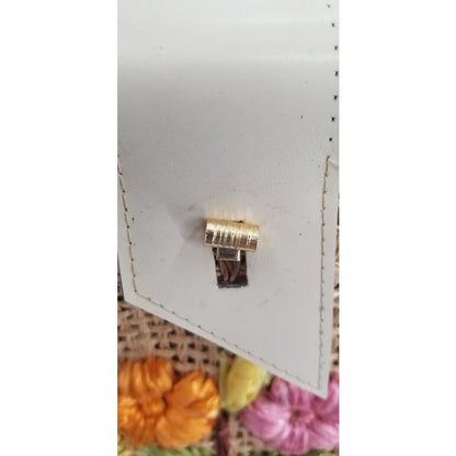 Vintage Floral Flowers Straw Hand Bag Purse Tote Phillipines