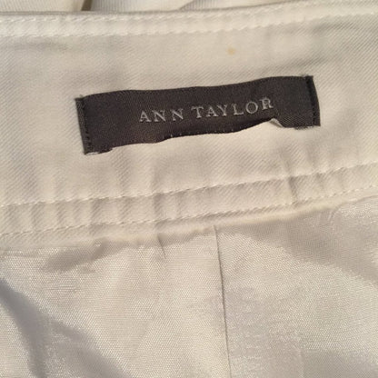 Ann Taylor Loft Flare Leg Pants Fully Lined Ivory size XL career 36" Waist